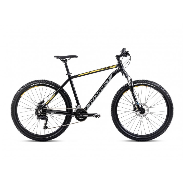 Horský bicykel ROMET RAMBLER R7.2 CS 2024 XL Čierno-šedo-žltá